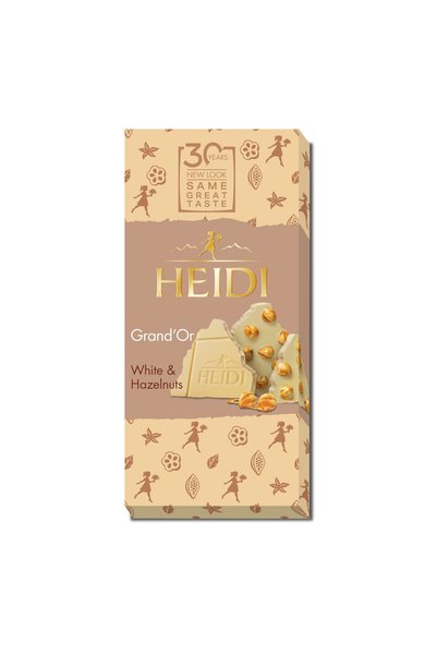 Heidi Λευκή σοκολάτα με φουντούκια Grand'or 80γρ