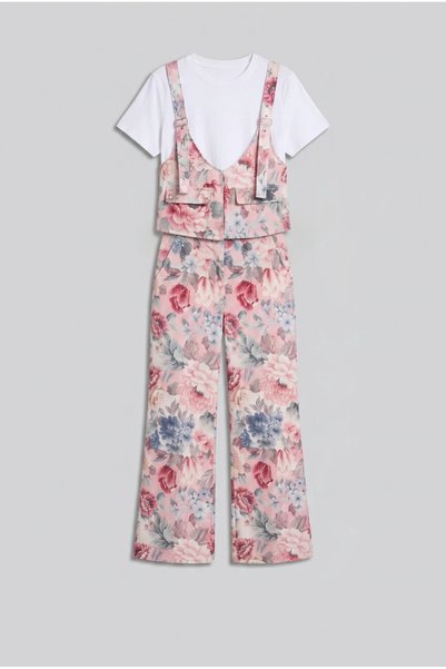 Generic Brand Σετ Σαλοπέτα-T-shirt Floral