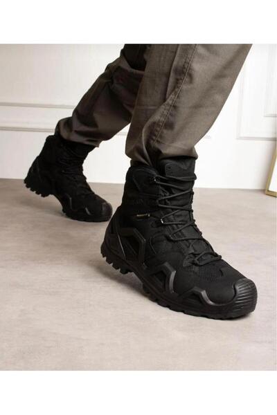 Lütfi Men's genuine leather waterproof guaranteed tactical military winter bo...