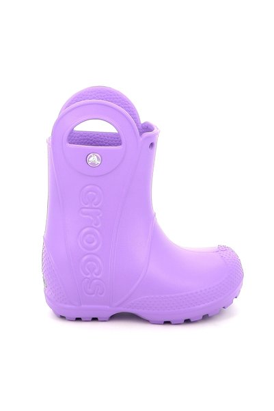 Crocs Παιδική Γαλότσα Handle It Rain Boot T Χρώματος Μωβ 211056-5FJ