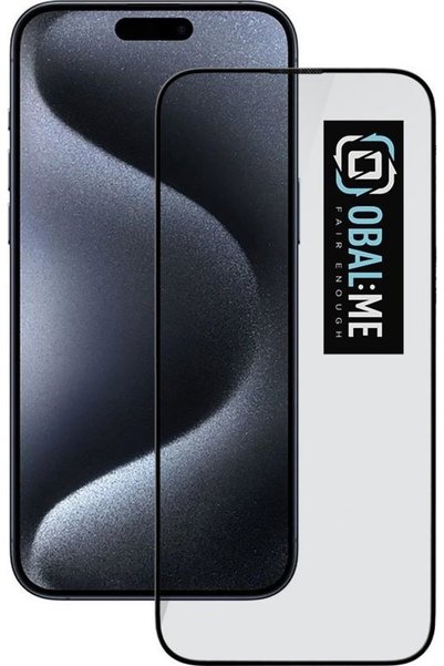 OBAL:ME 5D Γυάλινο Προστατευτικό Οθόνης για Apple iPhone 15 Pro Μαύρο - (5798...