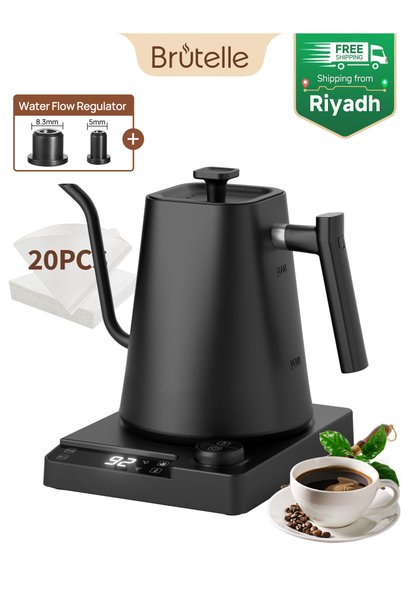 Brutelle Electric Kettle V60 Gooseneck Coffee Kettle 1200W Coffee Kettle 1000...