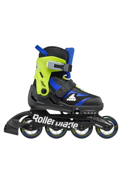 Rollerblade Ρυθμιζόμενα Πατίνια Inline MICROBLADE - Μαύρο/Μπλε 36.5-40.5