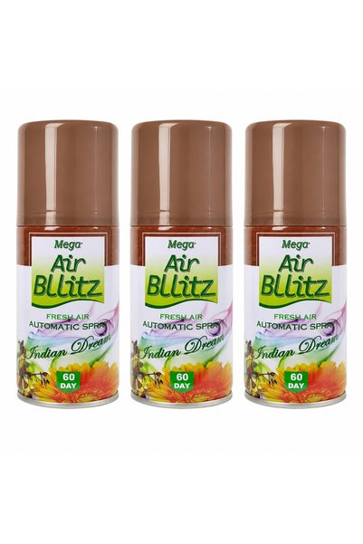 ABS Комплект пълнители за освежител за стая, AIR BLLITZ 3x205ml, INDIAN DREAM