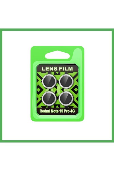 Nur store Çanta Redmi Note 15 Pro 4G Raze Metal Camera Lens - Silver BEZOSS