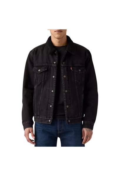 Levis LEVI'S ®   ΤΥΠΟΣ 3 ΜΠΟΥΦΑΝ TRUCKER SHERPA ΜΑΥΡΟ XL