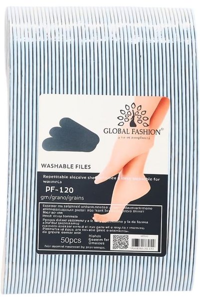 GLOBAL FASHION Professional Foot File Replacement Pads - Pack of 50 Adhesive ...