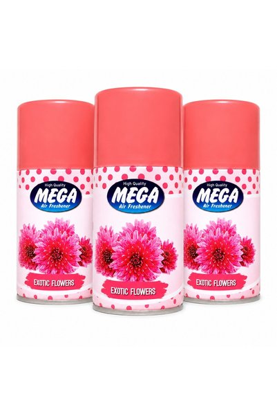 MEGA Rezervă odorizant de cameră, EXOTIC FLOWERS, 3x205ml