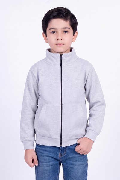FYK COLLECTİON Men's 3-Pack 3-Ply Mock Neck Zipper Sweatshirt with Two Pockets