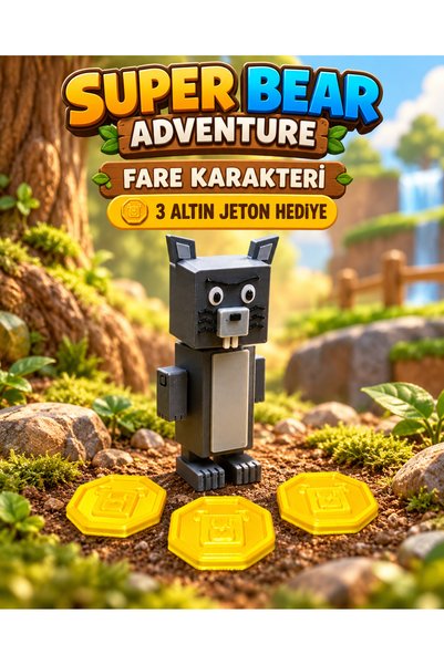 VRDCHLOE Super Bear Adventure Oynar Eklemli Tekli Figür Seti Seri Devamı Supe...