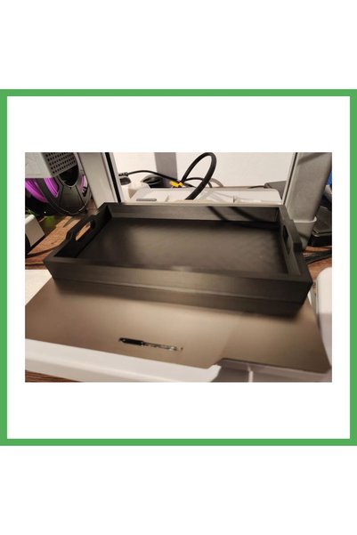 Generic Brand 3D-Printed Rectangular Serving Tray with Handles—Modern, Stylis...
