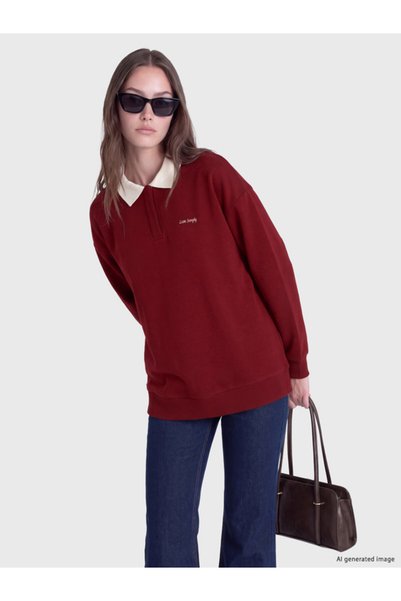 LC Waikiki Rmz Gi̇yi̇m Farkiyla Printed Women's Thick Sweatshirt Tunic