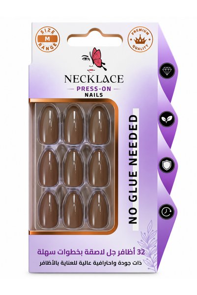 Generic Brand أظافر جل لاصقة NECKLACE– 32 ظفر بدون غراء