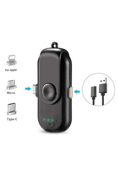 Amara Mini Magnetic Power Bank – Keychain Emergency Charger for iPhone, USB-C...