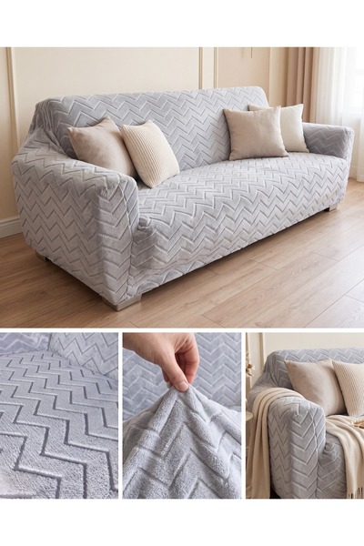 Ş,K,R HOME Welsoft Fabric Sofa Cover Seat Cover Stretchy Washable 3 Seater On...