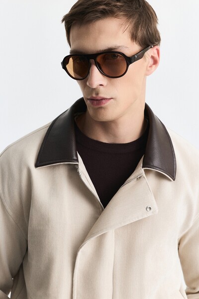 Antioch Relaxed Fit Jacket with Contrast Collar