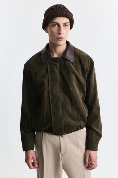 Antioch Relaxed Fit Jacket with Contrast Collar