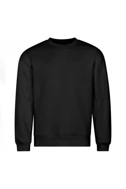 Malfini Bluză unisex Vibe Crew 430, 400 g/m², 80% bumbac, negru, XS