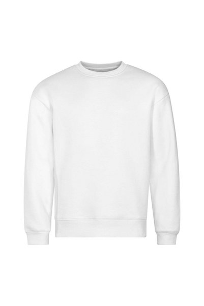 Malfini Bluză unisex Vibe Crew 430, 400 g/m², 80% bumbac, alb, XS