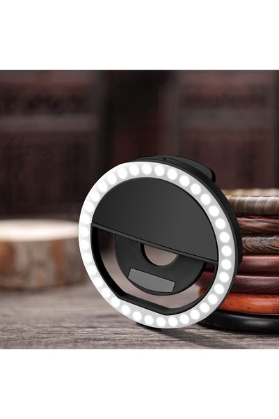 YULMI Inel Led Selfie Ring, Inel luminos LED, pentru telefon sau tableta, por...