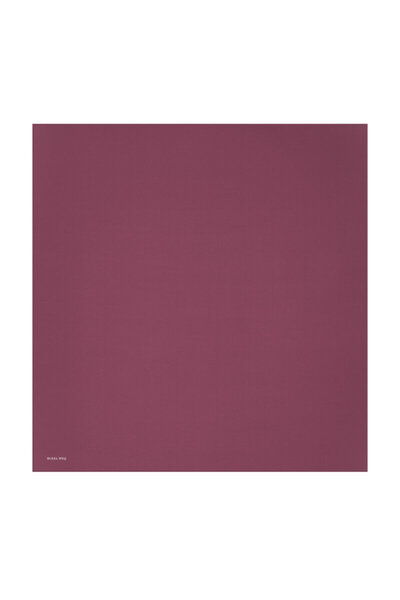Bursa İpek Burgundy Solid Color Twill Silk Scarf