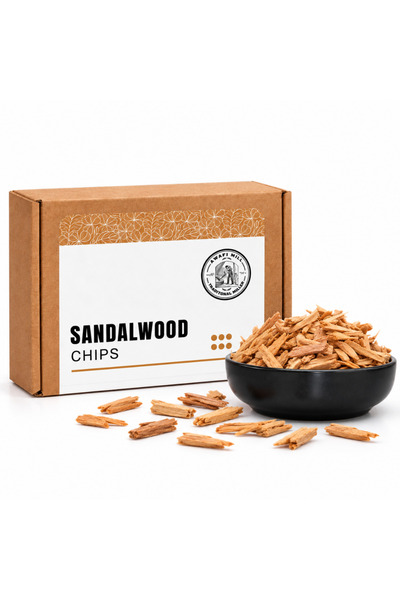 AWAFI MILL Sandalwood Chips 100g | Chandan Wood | Santalum album