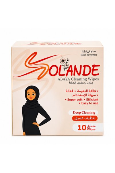 Solande مناديل تنظيف العبايات من سولاند، فائقة النعومة، 10 مناديل