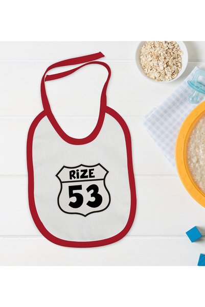 Bk Gift BK Kids Rize-Designed Red Baby Bib-1