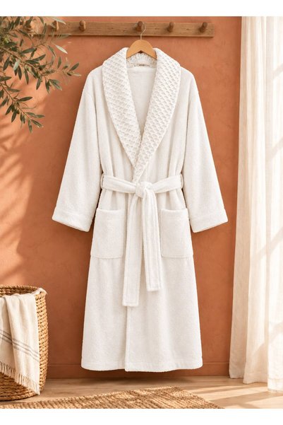 BlueMaison Valenty Waffle | Cotton Unisex Single-Layer Bathrobe | Women's Bat...