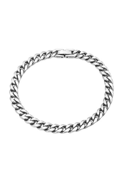 Jewelivery Black Stainless Steel Electroplated Bracelet SS107 | Shiny Glossy ...
