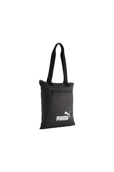 Puma Phase packable tote shoulder bag, black.