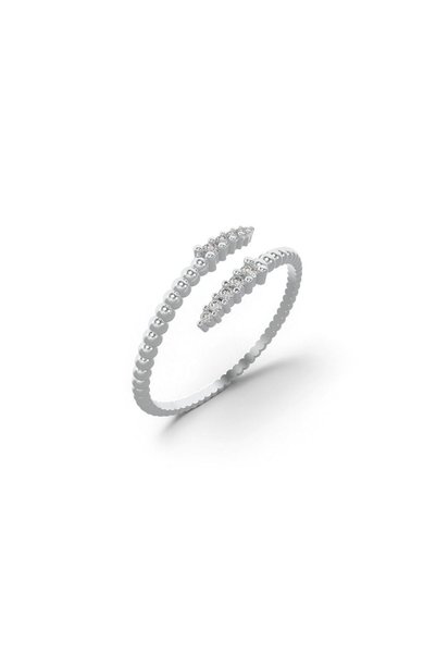 Jewelivery 18Kt Gold Diamond Ring Size 54 DR1W106
