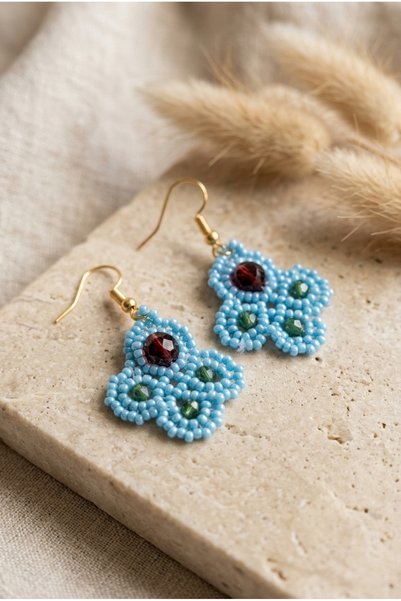 ZGNOVA Handmade Beaded Custom-Designed Earrings