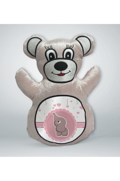 Bk Gift وسادة على شكل دب لطيف بتصميم فيل - 2