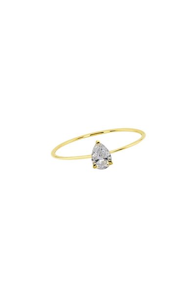 Jewelivery 18Kt Gold Ring R1YK8 Size 55 R1YK8_april