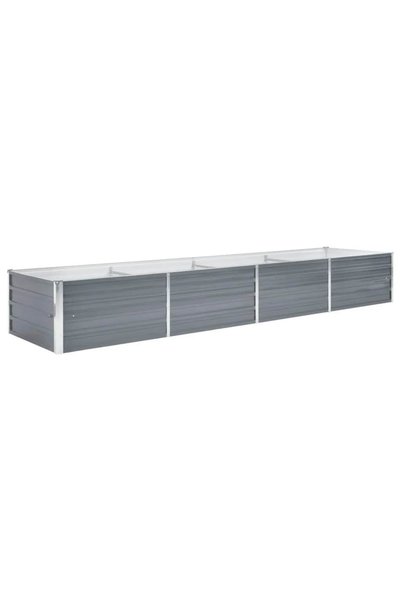 Syfax Strat înălțat de grădină, gri, 320 x 80 x 45 cm oțel galvanizat