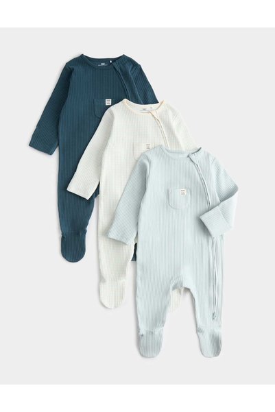Marks & Spencer Pachet de 3 salopete de dormit statement din bumbac bogat (7 ...