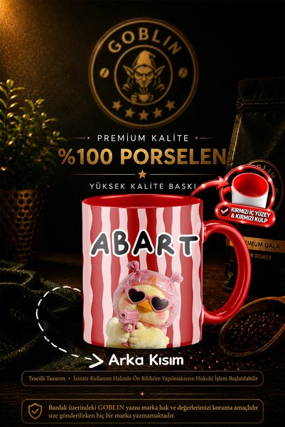 Goblin Kırmızı Kulplu Abart Baskılı Dizi Replik Porselen Kupa Bardak - Espiri...
