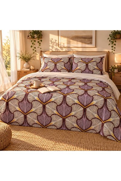 Generic King Size Flat Bedsheet Set, 3 Pieces, 260 x 240 cm (Burgundy)