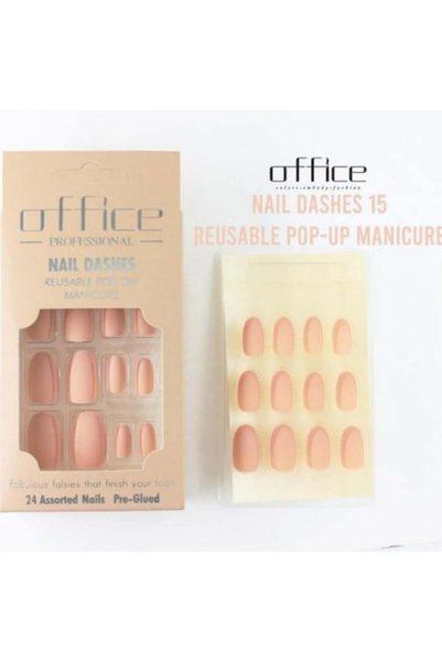 Office1 Office Matte Velvet Self-Adhesive Nails - 15