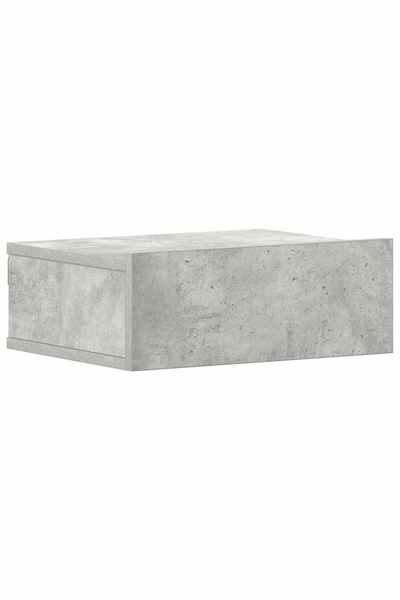 Syfax Noptieră suspendată, gri beton, 40x30x15 cm, lemn prelucrat
