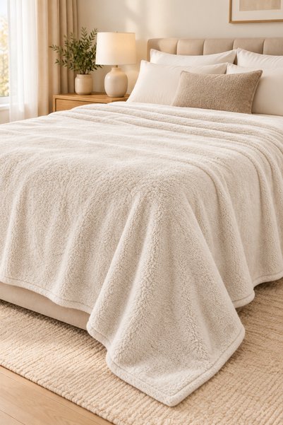LUNGA VİTA Double Welsoft Blanket 220X240 Large Size Blanket Soft Soft Textured