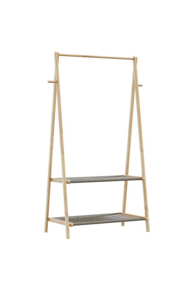 Syfax Cuier pentru haine cu rafturi, 96x45,5x150,5 cm, bambus