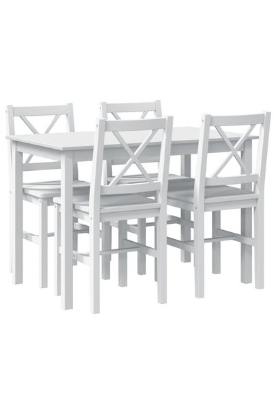 Syfax Set mobilier de bucătărie, 5 piese, alb