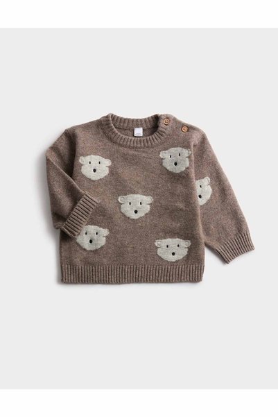 Marks & Spencer Pulover tricotat cu ursuleț (0-3 ani)