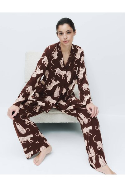 Marks & Spencer Set de pijamale Revere imprimate, cu atingere delicată