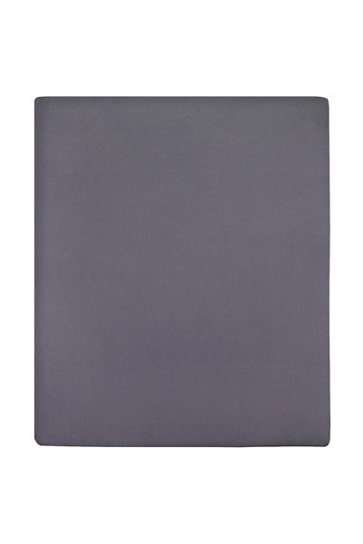 Syfax Cearșaf de pat cu elastic, antracit, 180x200 cm, bumbac