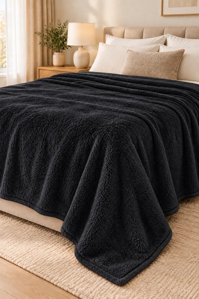 LUNGA VİTA Double Welsoft Blanket 220X240 Large Size Blanket Soft Soft Textured