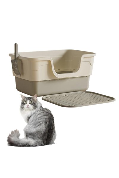 Aissiora Cat Litter Box Fully Enclosed Cat Toilet with Door Large Cats Litter...