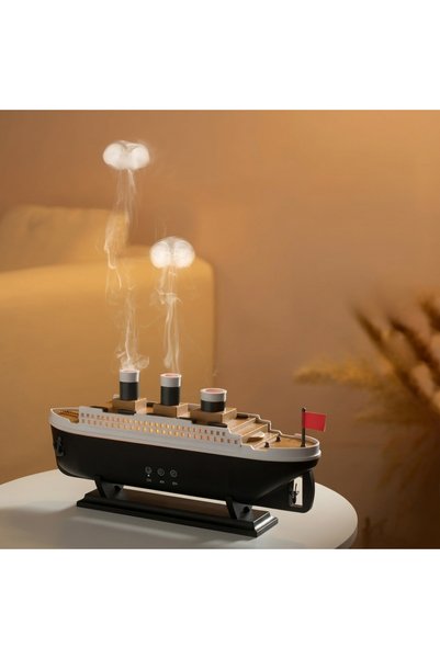 Generic Brand Titanic-Inspired Steamship Air Humidifier, Essential Oil Diffus...